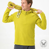 Outdoor Waffle-Knit Quick-Drying Half-Zip Sports Top