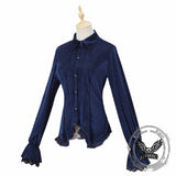 Palace Medieval Striped Long-Sleeved Lapel Shirt