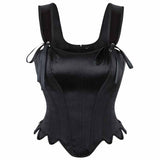 Palace Style Petal Hem Fishbone Suspender Corset 01 | Gthic.com
