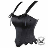 Palace Style Petal Hem Fishbone Suspender Corset 03 | Gthic.com