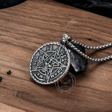 Pentagram Seal of Solomon Stainless Steel Pendant