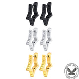 Pentagram Viking Rune Stainless Steel Stud Earrings | Gthic.com