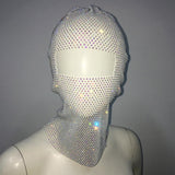 Personalized Fishnet Rhinestone Elastic Cycling Mask | Gthic.com