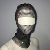 Personalized Fishnet Rhinestone Elastic Cycling Mask | Gthic.com