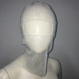 Personalized Fishnet Rhinestone Elastic Cycling Mask | Gthic.com