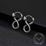 Personalized Infinity Snake Stainless Steel Earrings