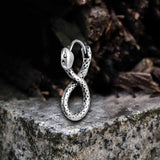 Personalized Infinity Snake Stainless Steel Earrings