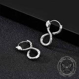 Personalized Infinity Snake Stainless Steel Earrings