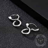 Personalized Infinity Snake Stainless Steel Earrings