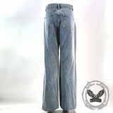 Patch Skull Print katoenen heren punkbroek