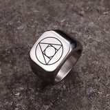 Philosopher Stone Stainless Steel Occultism Ring | Gthic.com