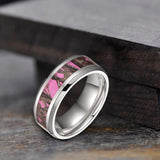 Pink Camo Titanium Wedding Ring | Gthic.com