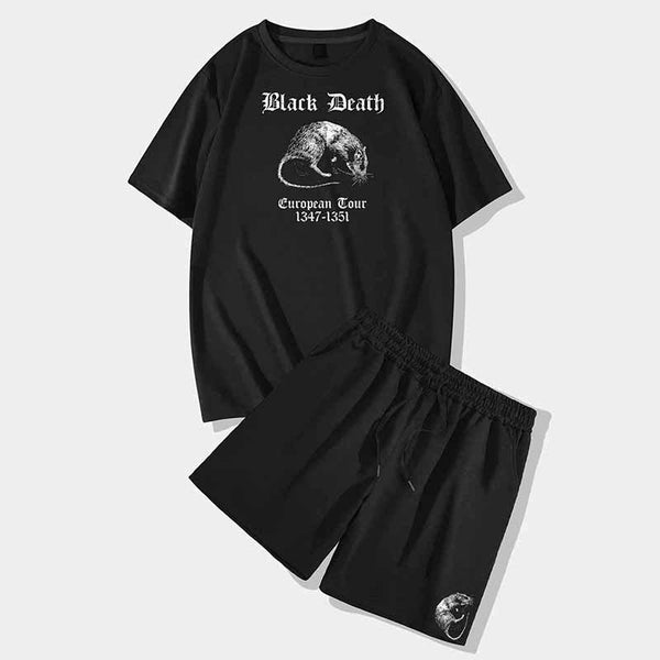 Plague Rat Short Sleeve T-shirt and Shorts Set | Gthic.com