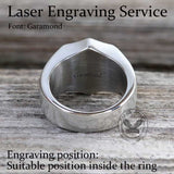 Polished Cross Stainless Steel Christian Ring