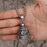 Polished Wing Wheel Biking Lucky Bell Stainless Steel Pendant