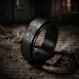 Prayer Cross Stainless Steel Spinner Band Ring
