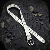 Punk-Style Rivet Design Glossy PU Leather Belt | Gthic.com