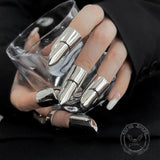 Punk Armor Fingertip Metal Nail Ring | Gthic.com