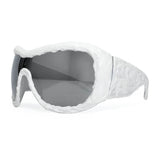 Punk Avant-Garde Drip Glue PC Sunglasses