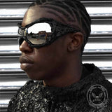 Punk Avant-Garde Drip Glue PC Sunglasses 02 | Gthic.com