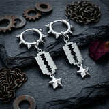 Punk Blade Spike Stainless Steel Stud Earrings