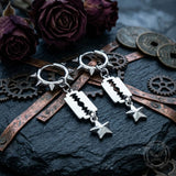 Punk Blade Spike Stainless Steel Stud Earrings