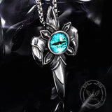 Punk Blue Horus Eye Stainless Steel Pendant | Gthic.com