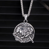 Punk Bull Charging Stainless Steel Animal Pendant | Gthic.com