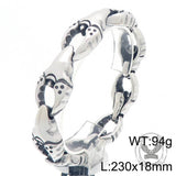 Punk Crab Claw Interlocking Stainless Steel Bracelet