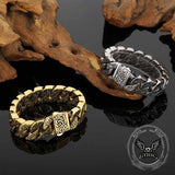 Punk Creative Pattern Stainless Steel Bracelet | Gthic.com