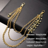 Punk Cross Skull Multilayer Alloy Pants Chain