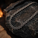 Punk Cutout Bead Stainless Steel Clavicle Necklace | Gthic.com
