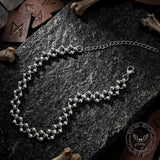 Punk Cutout Bead Stainless Steel Clavicle Necklace