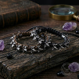 Punk Dark Alloy Dragon Adjustable Braided Bracelet | Gthic.com