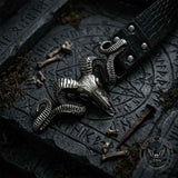 Punk Dark Antelope Rivet PU Leather Belt