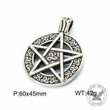 Punk Devil Eye Sun Moon Stainless Steel Pendant