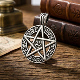 Punk Devil Eye Sun Moon Stainless Steel Pendant