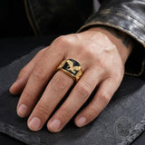 Punk Domineering Eagle Stainless Steel Ring | Gthic.com