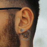 Punk Double-Sided Spiked Stainless Steel Earrings