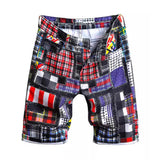 Punk Fashionable Plaid Print Patchwork Shorts | Gthic.com