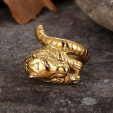 Punk Ferocious Tiger Stainless Steel Animal Ring