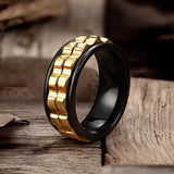 Punk Gear Stainless steel Spinner Ring | Gthic.com