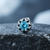 Punk Gem Crown Trendy Stainless Steel Stud Earrings | Gthic.com