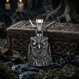 Punk Gem Owl Lucky Bell Stainless Steel Pendant | Gthic.com