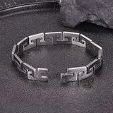 Punk Great Wall Pattern Stainless Steel Bracelet