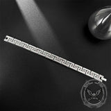 Punk Great Wall Pattern Stainless Steel Bracelet