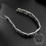 Punk Great Wall Pattern Stainless Steel Bracelet