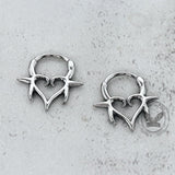 Punk Heart Stainless Steel Nose Ring