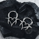 Punk Heart Stainless Steel Nose Ring | Gthic.com