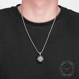 Punk Hiphop Evil Eye Stainless Steel Skull Pendant | Gthic.com